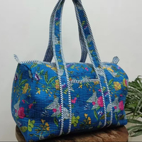 Sac à bandoulière en coton matelassé avec imprimé floral, sac en cuir écologique, doublure en toile, sac lavable de nuit à la mode