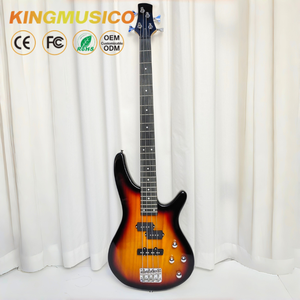 Guitare <span class=keywords><strong>basse</strong></span> électrique pleine taille avec manche en érable, touche en palissandre, touche en ébène, micros H-H, finition laquée - Product Image 1