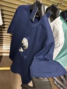 Camiseta de Manga Corta para Hombre, Talla Grande, de Seda/Algodón, Antipilling, con Estampado Animal, 300g, Cuello Redondo, Informal, Transpirable, Ecológica, OEM, ODM - Product Image 3