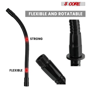 5 Core <b>Tripod</b> Mic Stand w Gooesneck Phone Holder Adjustable Microphone Stands - Product Image 5