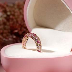 แหวนแต่งงานประดับเพทายหลากสีเจลิยา ดรีม การ์เด้น ทำจากเงินสเตอร์ลิง - Product Image 6