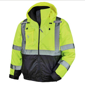 Ropa de Trabajo de Alta Visibilidad, Suministro de Fábrica, Ropa de Seguridad para la Construcción, Reflectante 3M, Impermeable, Anti-Calor, Chaqueta de Trabajo - Product Image 4