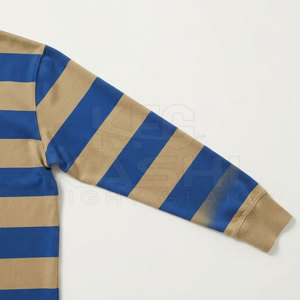 Camiseta de rugby profesional transpirable y personalizada para hombre, con tela de algodón, para uniformes de equipo y eventos promocionales. - Product Image 5