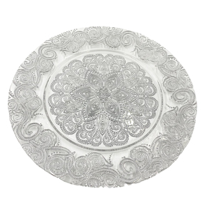 Assiettes décoratives de table en acier inoxydable pour mariages et événements spéciaux Assiettes de service pour décor de table - Product Image 5