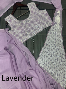 Colección Exclusiva de Saris de Seda Bordados para Fiestas, Venta al Por Mayor con Diseños Lujosos para Minoristas (Listos para Usar) - Product Image 2