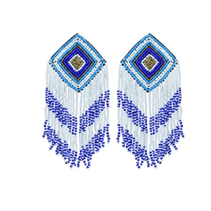 Trendy Beaded Cocktail Glass <b>Stud</b> <b>Earrings</b> For Women Party Jewelry <b>Crystal</b> Rhinestone Fashion Accessory - Product Image 3