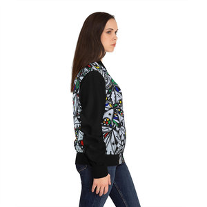 Orisun VI da donna giacca Bomber reversibile in pelle di pecora leggera con Logo personalizzabile in tinta unita - Product Image 5