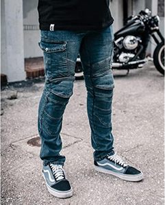 Pantalones vaqueros protectores para motocicleta para hombre aprobados por la CE 2025, pantalones de seguridad blindados para ciclistas, pantalones hasta la rodilla para motocicleta, ropa de carreras de automóviles - Product Image 4