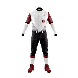 Nouveauté Vêtements de sport Tissu 100% polyester Uniforme de baseball Meilleur prix Uniformes de baseball - Product Image 2
