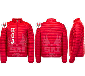 เสื้อแจ็คเก็ตพัฟเฟอร์โพลีเอสเตอร์ปักลายฮีโรอีนแห่งเยริโคสำหรับผู้หญิง |   เสื้อแจ็คเก็ตบอมเบอร์พัฟเฟอร์ปักลาย HOJ Masonic สำหรับผู้หญิง แบบสั่งทำพิเศษ - Product Image 1