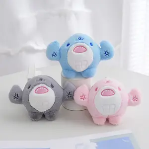 HOT Mini peluche peluche peluche alla rinfusa minuscolo squalo peluche peluche squalo portachiavi Mini zaino Clip sul portachiavi