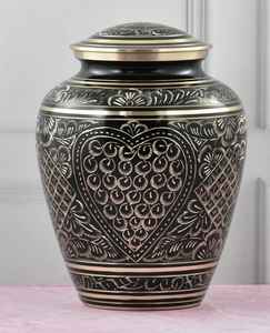 Urnas de Metal Europeas Hechas a Mano y Personalizables para Cenizas, Recuerdo Conmemorativo Elegante, Accesorio Funerario Duradero, Homenaje a los Seres Queridos - Product Image 1