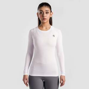เสื้อแขนยาว GA Flex Compression สีขาว ผลิตจากผ้าถัก - Product Image 1