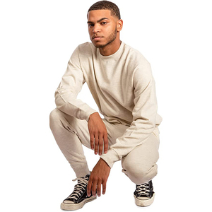 Sweat-shirt vintage pour homme à col rond 100% coton 280GSM en molleton épais à épaules tombantes, style streetwear décontracté d'hiver, fournisseur OEM - Product Image 5