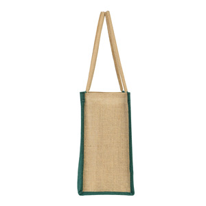 NaturesNest Jute Tote Custom Eco Friendly Womens Shoulder <b>Shopping</b> <b>Bag</b> <b>Reusable</b> Promotional Sustainable Carry <b>Bag</b> - Product Image 2