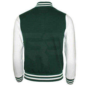 Hommes de haute qualité coton Baseball College Letterman veste sur mesure hiver Stand long vêtements polaire tissu High Street nouveau - Product Image 2
