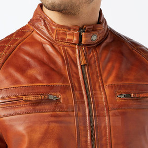 Chaqueta de cuero cálida de invierno transpirable para hombre, chaqueta de cuero informal para hombre a precio razonable - Product Image 6