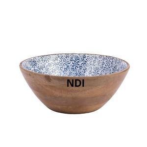 Solid <b>Wooden</b> Noodles Server <b>Bowls</b> Dinner Rounded Dry <b>Fruit</b> Storage <b>Bowl</b> Kitchen Decoration Home & Hotel Tableware <b>Wooden</b> <b>Bowl</b> - Product Image 3