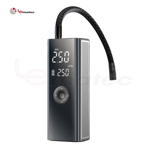 Gonfleur de pneus numérique sans fil ABS à gonflage rapide, pompe à air 12V avec écran LCD pour voiture, vélo, moto, ballon - Product Image 6