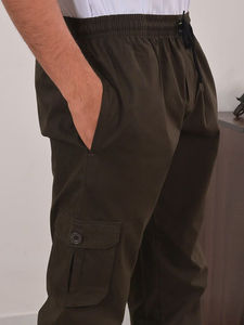 2023 conception en gros Logo personnalisé couleurs unies Fitness sport tenue décontracté Cargo pantalon mâle coton léger pantalon pour hommes - Product Image 4