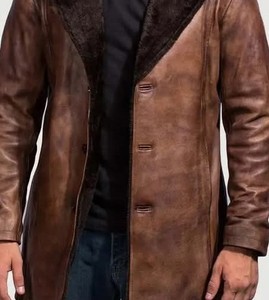 Chaqueta de Cuero Genuino Personalizada de Alta Calidad con Forro Interior de Piel Sintética, Capas de Cuero Luxel con Botones y Cierre de Cremallera - Product Image 4