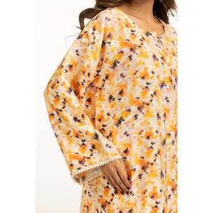 ชุดเซ็ตเสื้อผ้าลำลอง IPST-55171 ผ้าคอตตอนผสมไนลอน พิมพ์ลายเครป ชุดสองชิ้น สำหรับฤดูใบไม้ผลิ/ฤดูร้อน ไซส์ XS ถึง 5XL - Product Image 3