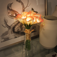 [VIA K STUDIO] Bouquet de lys LED, lampe de nuit romantique, fleur artificielle, pour chambre à coucher et salon, décoration de la maison, cadeau
