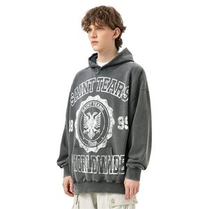 Haute qualité 500gsm poids lourd surdimensionné polaire sweats à capuche hommes personnalisé imprimé broderie vierge grande taille Streetwear hommes sweats à capuche - Product Image 2