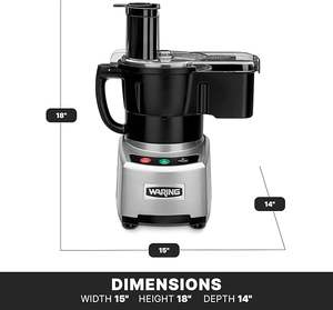 Nouveau robot culinaire commercial WFP16SCD de 4 litres à alimentation continue, moteur de 2 CV, tube d'alimentation extra large - Product Image 3