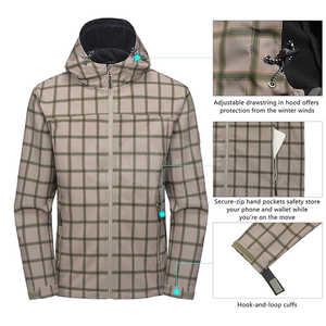 Gran oferta de fábrica, chaqueta cortavientos personalizada para hombre, ligera, de alta calidad, duradera, ajustable y a prueba de polvo - Product Image 5