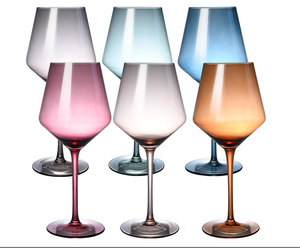 Coupe à vin vintage, mariage, couleur personnalisée, luxe, fête à domicile, boisson, grande coupe à vin de Bourgogne, verre coloré, <span class=keywords><strong>gobelet</strong></span> - Product Image 2