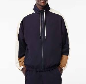 Premium Quality Wholesale Canvas Lining Windbreaker <b>Jacket</b> <b>Men</b> Breathable Color Block Quick Dry Plus Size Windproof Hooded - Product Image 5