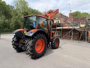 Tractor Agrícola Naranja con Cargador Frontal de 4 Ruedas, Tractor Utilitario para Granja, Cosechadora Agrícola, Soporte para Transporte en Terrenos Agrícolas - Product Image 6