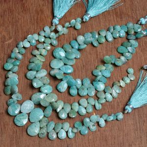 Fabricant direct en gros de haute qualité en vrac bleu Amazonite perles de pierres précieuses en forme de poire pour la fabrication de bijoux - Product Image 5