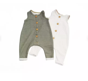 Barboteuse pour bébé unisexe, prix de gros, 100% coton biologique, vêtements doux pour bébé, combinaisons à bon prix du fabricant - Product Image 6