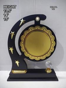 Placa de Madera Plegable Negra Personalizada para Certificados, Placa de Madera en Blanco con Placa Dorada para Premios, Caja para Regalos de Ferias Comerciales - Product Image 4