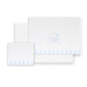 Juego de Ropa de Cama de 3 Piezas Modelo Oso Corazones en Forro Polar Coral con Diseño de Personajes - Product Image 1
