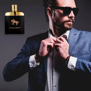 Lotion corporelle parfumée pour homme Callero 100ml - Couleurs assorties, flacon en verre, logo bronzé, emballé - Product Image 2