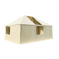 Tenda Kanvas Katun 100% Tahan Air untuk Berkemah dan Mendaki dalam Kondisi Cuaca Paling Berat Tenda Berkemah