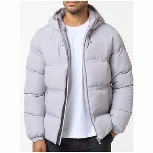 Vestes pour hommes avec logo personnalisé Veste longue en duvet à bulles pour hommes Manteau long chaud d'hiver pour hommes Veste matelassée à fermeture éclair - Product Image 2