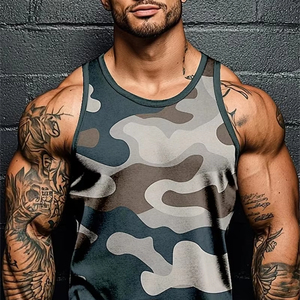 3D Print Camouflage Graphic <b>Men's</b> Sleeveless T-Shirt Summer New <b>Sport</b> Fitness <b>Vest</b> Outdoor Casual <b>Man</b> Gym Clothing Quick Drying - Product Image 2