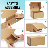 Cajas de Envío Pequeñas, Cajas de Cartón Corrugado Marrón, Embalaje Ligero para Envíos, Mudanzas y Almacenamiento, Color y Tamaño Personalizables