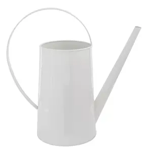 Diseño Premium, herramientas de jardín de alta calidad, lata de agua larga recubierta de blanco, Metal regadera de para la salud, precio al por mayor - Product Image 1