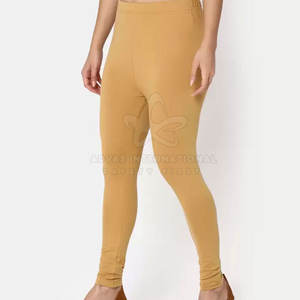 Meilleure vente sur mesure femmes Fitness taille moyenne pantalons de Yoga motif solide fermeture à la taille élastique Legging personnalisé - Product Image 5