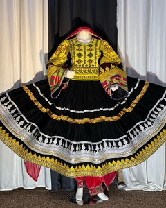 Vestido de mujer Vintage afgano tradicional hecho a mano, seda y algodón de alta calidad, el mejor Material para el verano 0672 - Product Image 5