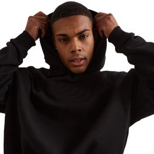 Sudadera básica de algodón pesado personalizada, sudadera de mezcla de algodón de manga larga para hombre 2025 - Product Image 3