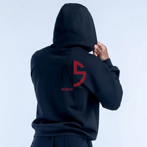 Ensemble de survêtement pour homme en coton lourd, sweat à capuche et jogging à jambe droite, taille plus, personnalisé, recharge graphique, en 2026 - Product Image 2