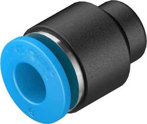 Conector Traqueal de Empuje QS |   Conector Neumático Recto de Plástico de Alta Velocidad |   Conector de Tubo de Aire de Conexión Rápida y Confiable - Product Image 1