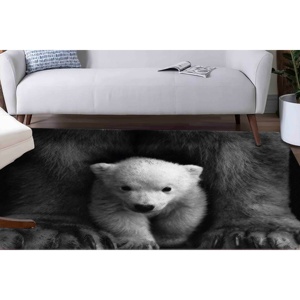 Alfombra Estampada - Alfombras de Osos, Alfombra de Animales Salvajes, Alfombras de Osos Polares para Bebés, Alfombras Modernas, Alfombra Suave con Pelo Largo - Product Image 2