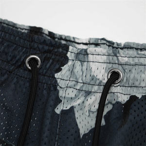 OEM Wholesale <b>Men's</b> Graphic Polyester <b>Mesh</b> <b>Shorts</b> Breathable Hip Hop Print Waist Drawstring Sizes <b>S</b> 2XL for Fitness Gym - Product Image 5